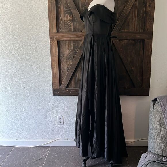 New Prom Off The Shoulder Slit Ball Gown Long Formal Evening Wedding Dress - Picture 6 of 16